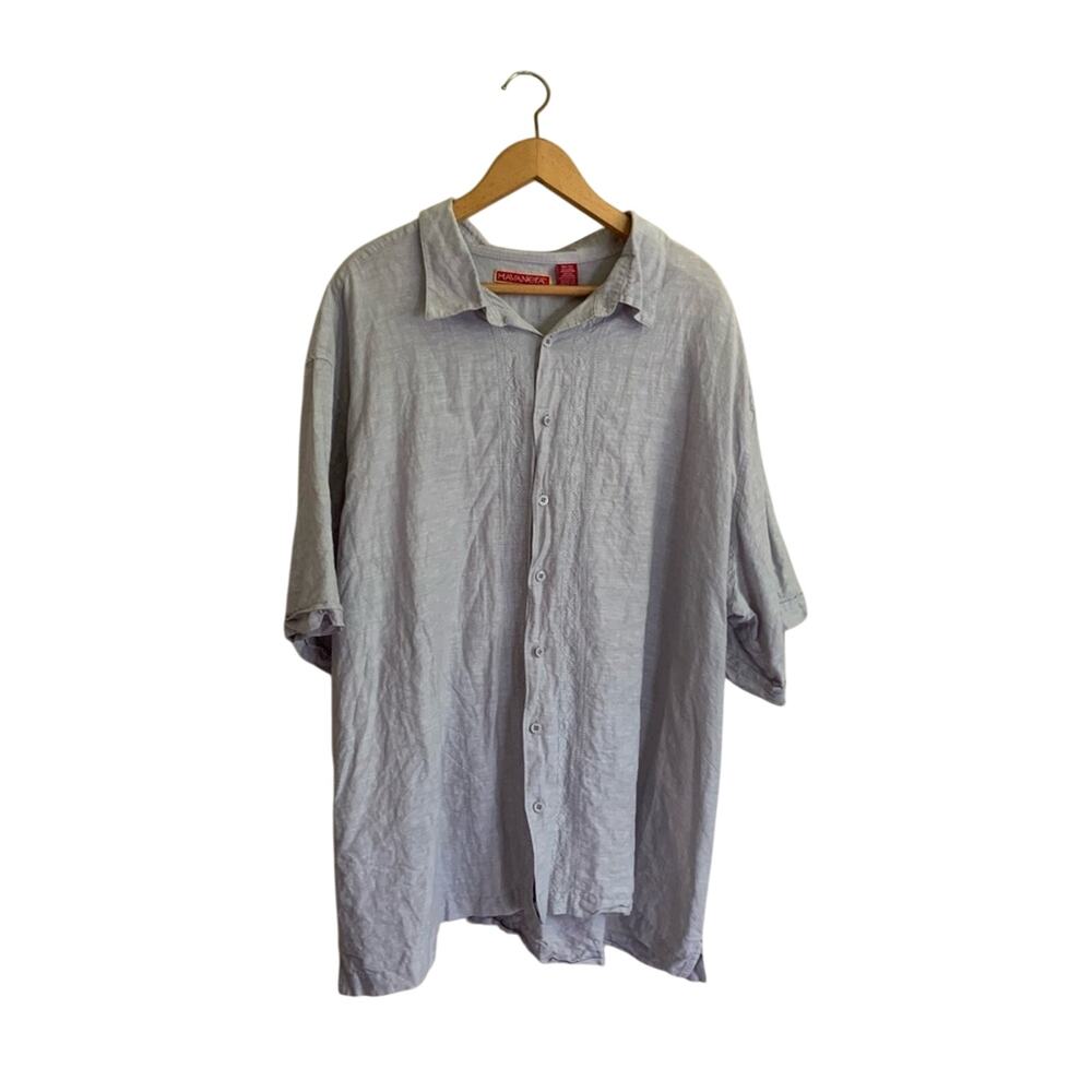 Havanera Linen Blend Casual Button Down Top Men's 3x